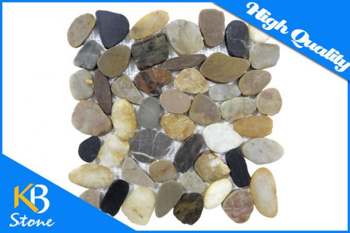 Плитка мозаики мрамора камня камешка цвета смешивания отполированная плиткой каменная для отделки стен или настила